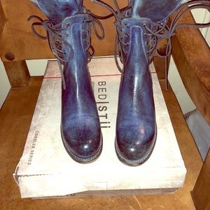 Blue FEN BED STU BOOTS SIZE 8 cobbler series